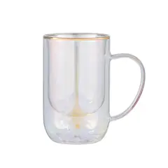 ADAGIO TEAS - Taza Doble Vidrio Formas Flor 300 ml