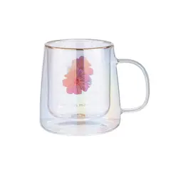 ADAGIO TEAS - Taza Doble Vidrio Hibiscus Flower 250 ml