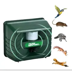 GENERICO - Ahuyentador Ultrasónico Repelente De Animales Plagas Color Verde Oscuro