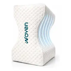 WOVEN - Cojín Almohada Ortopédica Para Piernas Viscoelástico Blanco