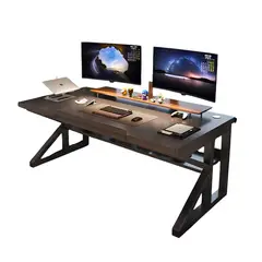 LUBABYCAS - Escritorio De Madera Con Repisa Inferior 120x60x72cm Crown