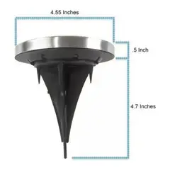 GENERICO - Pack 8 Focos Solares Jardín Estaca De 8 Led Tipo Embutido