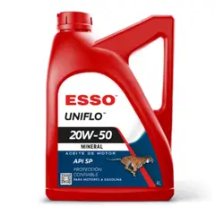 GENERICO - Aceite Motor Esso Uniflo 20W-50 Mineral API SP 4 Litros