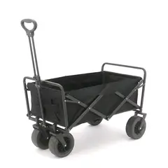 DOER - Carro para Compras Plegable Negro 90x58x58cm