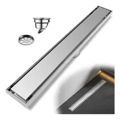 EVERSO - Rejilla De Cubierta Anti-olor Ducha Anti-obstrucción 10×60cm