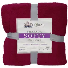 DORAL - Frazada Softy Lisa 1.5 Plazas Hipertermica Tonos Oscuros - PS