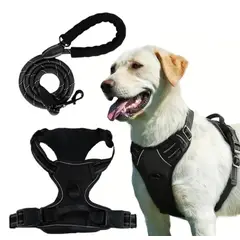 ATURE - Pechera Para Perro Arnés Ajustable Reflectantes Con Correas L