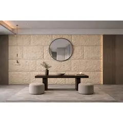 BYB - PANEL PIEDRA PU 11PZS MARRÓN 120x60