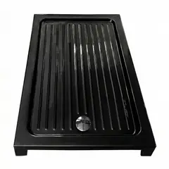 JOYTEK - Receptáculo para Ducha Rectangular Negro 120x80x13 cm