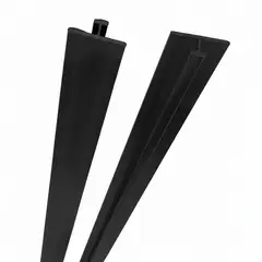 DOER - Perfil de Aluminio Negro tipo T 245mt