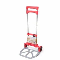 GENERICO - Carro Yegua Rojo Plegable de Aluminio 75 Kilos soporta