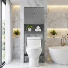 JOYTEK - Estante Organizador para WC Gris170x60x21 cm