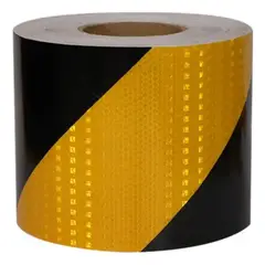 GENERICO - Cinta Reflectante De Seguridad De Rayas 5cm X 5metros