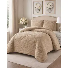 GENERICO - CUBRECAMA CON CHIPORRO ELEGANTE PARA INVIERNO PLAZA Y MEDIA DISEÑO 2026