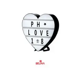 GENERICO - Caja de luz de corazón 22cm