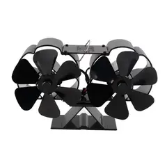 OFERTABKN - Ventilador Estufa A Leña 6 Aspas Chimenea Sin Electricidad 11 Cm