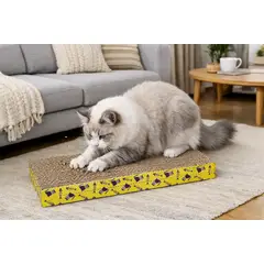 GENERICO - X2 Rascadores + Catnip Para Gato De Cartón Reciclado