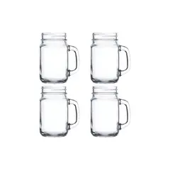 GLASSO - Set 4 Vasos Jarras Mason