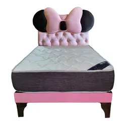 GENERICO - Cama Infantil de 1.5 plaza Moño Rimar