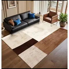 GENERICO - ALFOMBRA PARA LIVING ANTIDESLIZANTE CON DISEÑOS TRIDIMENCIONALES