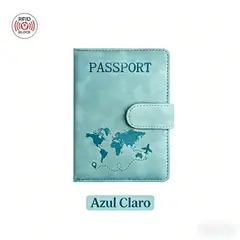 GENERICO - Porta Pasaporte Documentos Funda Protectora Viaje Con Rfid Tipo magnético