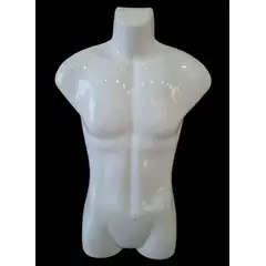 GENERICO - Maniquí de Exhibición Masculino Medio Cuerpo - 76x49x12 cm