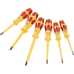 WERA - Set Destornilladores Aislados VDE 1060 i1062 i6 6 Piezas