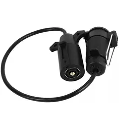 GENERICO - Adaptador Enchufe Vehículo Americano Remolque Europeo 7 pines