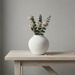 ANTICO HOME - Jarron de Ceramica con Relieve L Mosqueta