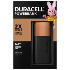 DURACELL - Batería Externa Power Bank Pb2 6700 Mah Color Negro