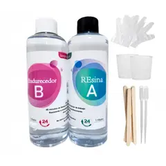 GENERICO - Resina Epóxica Cristal 11 946ml + Accesorios