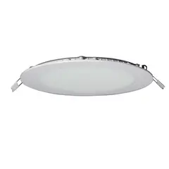 DRL - Panel Led Foco Plafón Empotrado Redondo 18w 22cm Luz Cálida Blanco