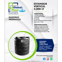 GENERICO - Estanque de agua potable 3000L