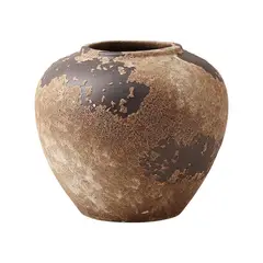 GIOIO - Jarrón wabi sabi de cerámica estilo zen para flores
