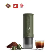 OUTIN - Cafetera Espresso Portátil Verde Bosque