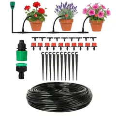 GENERICO - Kit De Riego Sistema Automático Por Goteo 10m