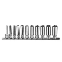 FORCE - Juego Dados Largos Hexagonales Pequeños 11piezas 4 a 14mm
