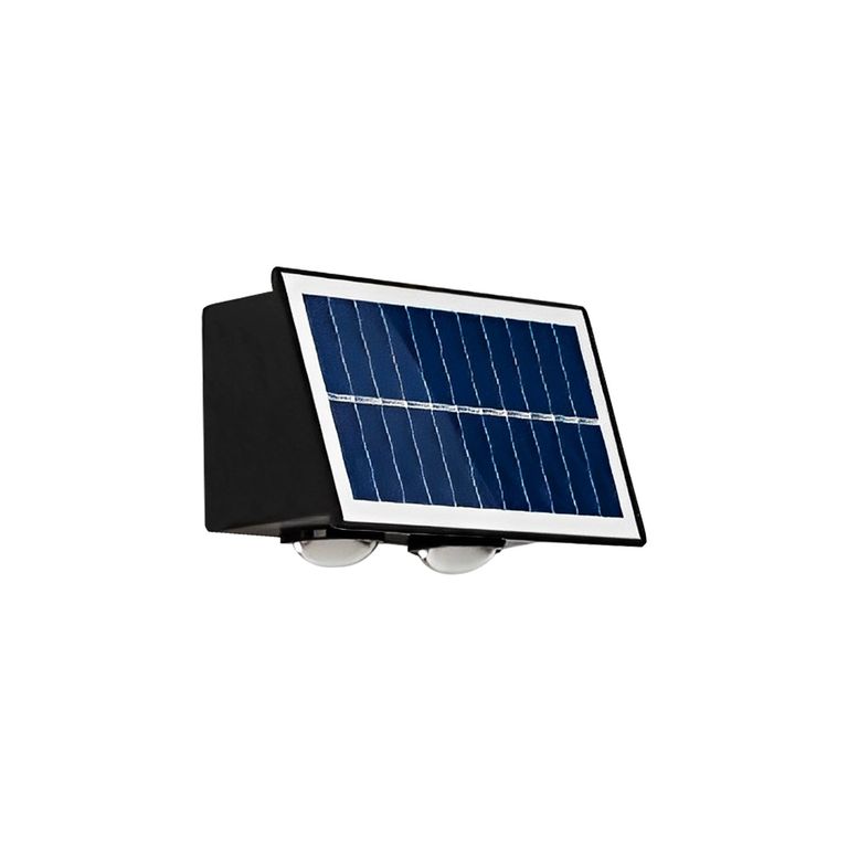 Aplique Solar Muro Exterior Diseño Moderno Luz Cálida