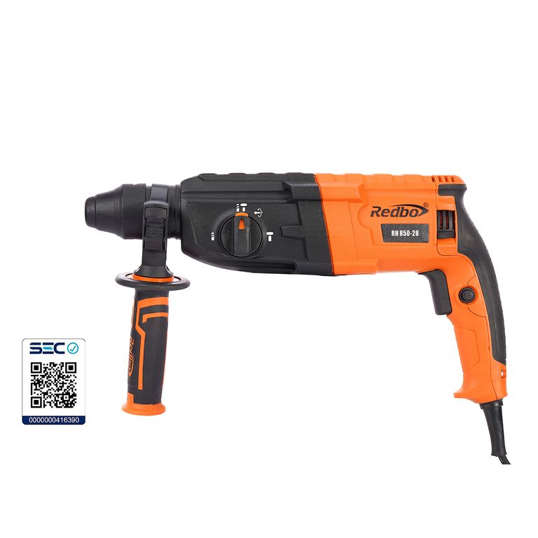 Rotomartillo Eléctrico RH 850-28 (850W, 3.2 Joules) + Maleta y Accesorios