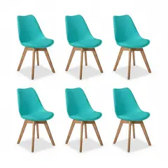 CORI CORI - Pack 6 Sillas Tulip Turquesa