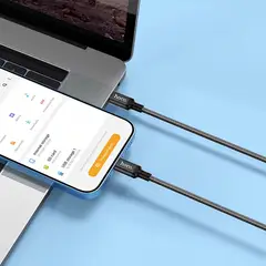 COMPUTECH - Cable Usb-c A Lightning 20w Para iPhone Hoco X14 Pd Carga Ra Color Negro 1Metro