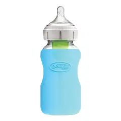 DR BROWN'S - Funda de Protección Mamadera De Vidrio Dr Brown´s 270ml Azul