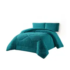 GENERICO - Cubrecama De Invierno Trenzado Con Chiporro King turquesa