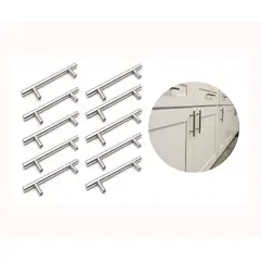GENERICO - Pack 10 tiradores de cajón para muebles, 20 cm