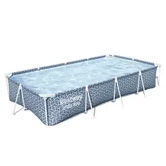 BESTWAY - Piscina Rectangular SteelPro Diseño 3.66mX2.01mx66 cm