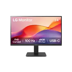 LG - Monitor 24 Curvo FHD de 100 Hz con USB-C Mejor Productividad 24U421A-B