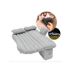 GENERICO - Colchon Inflable Asiento Trasero Auto + Compresor De Aire Color Gris