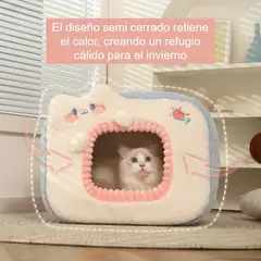 HOOPET - Casa Nido para Gatos Suerte +1 Verde