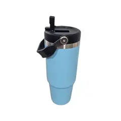 GENERICO - Vaso Termico Acero Inoxidable Celeste 900 Ml