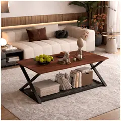 HOMER DESIGN - Mesa De Centro Minimalista Con Cubierta De Melamina 60x120cm